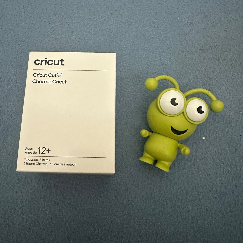 Cricut Cutie Chartreuse Green Collectible Figurine 3" Mascot 2010930 with Box